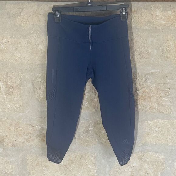 Adidas Purple Crop Legging XS. New Condition - Picture 1 of 5